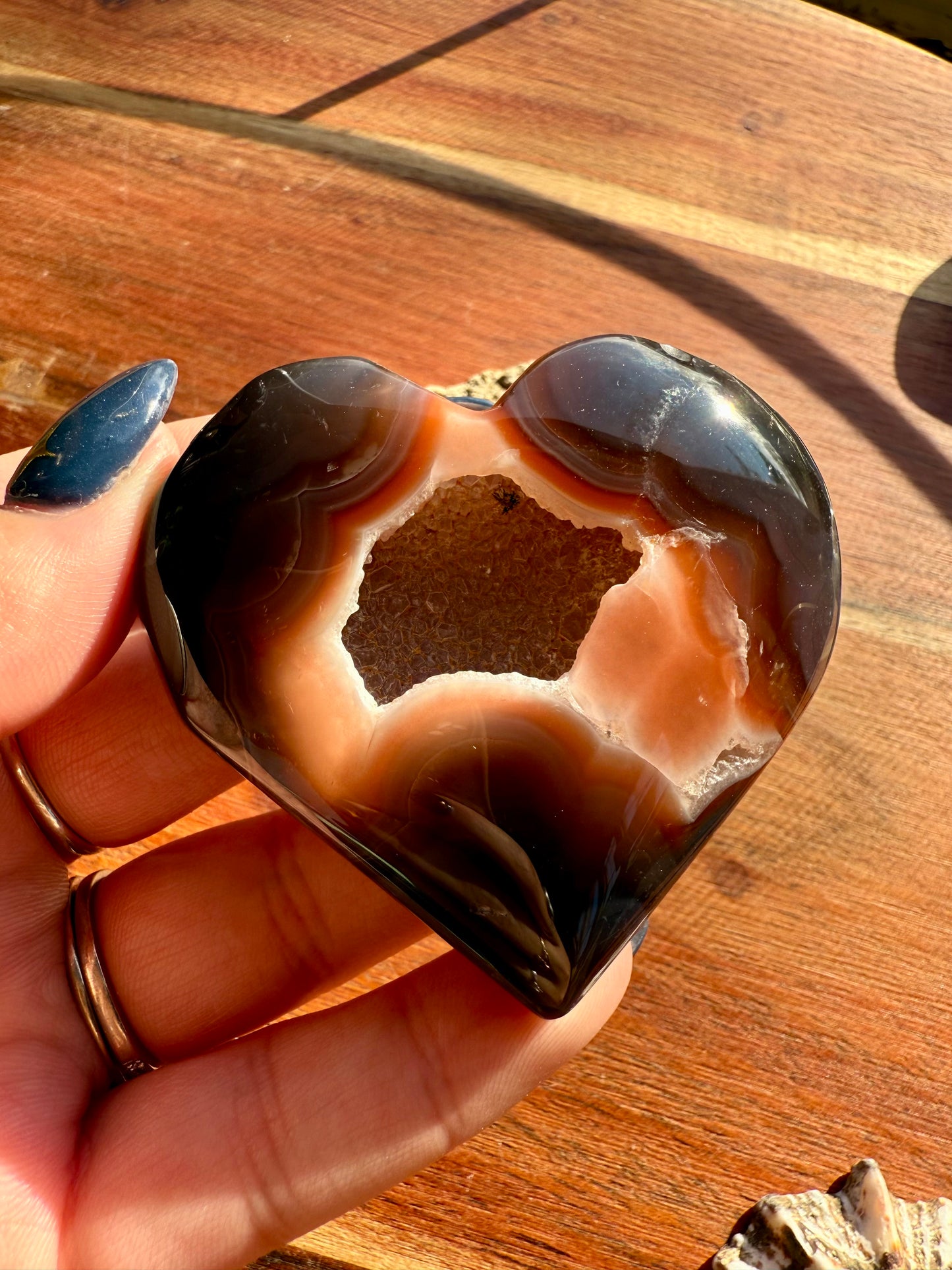 SWAZI AGATE HEART