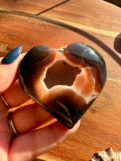 SWAZI AGATE HEART