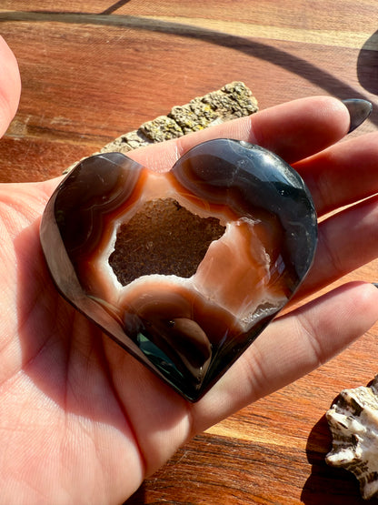 SWAZI AGATE HEART