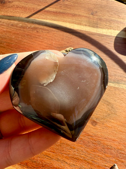 SWAZI AGATE HEART