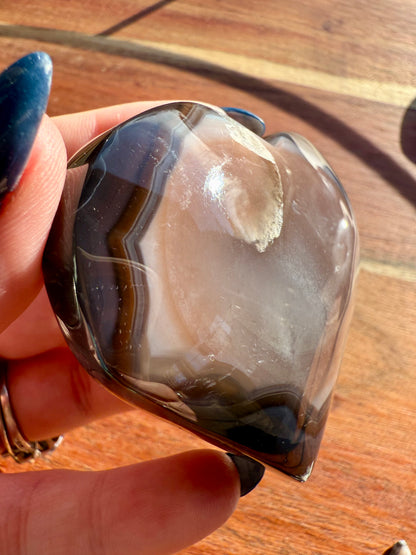 SWAZI AGATE HEART