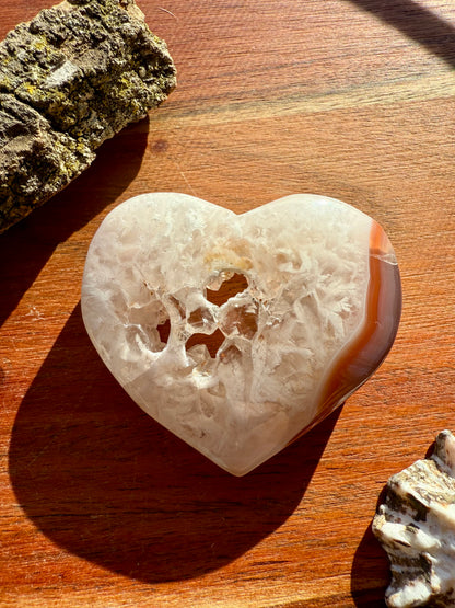 SWAZI AGATE HEART