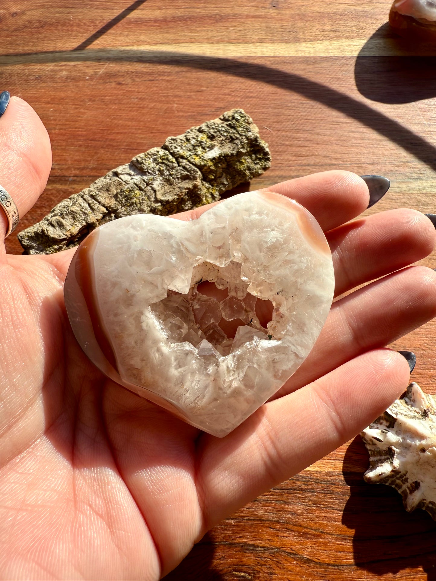 SWAZI AGATE HEART