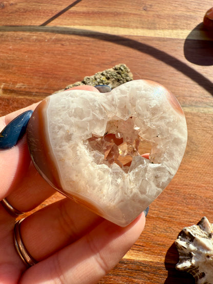 SWAZI AGATE HEART