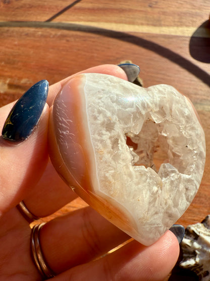 SWAZI AGATE HEART