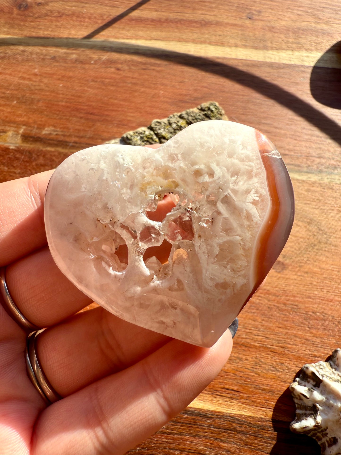 SWAZI AGATE HEART