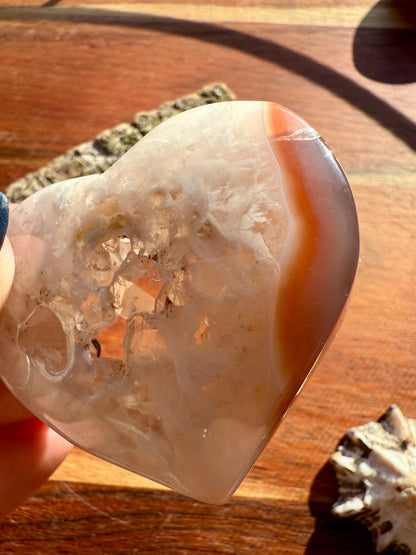 SWAZI AGATE HEART
