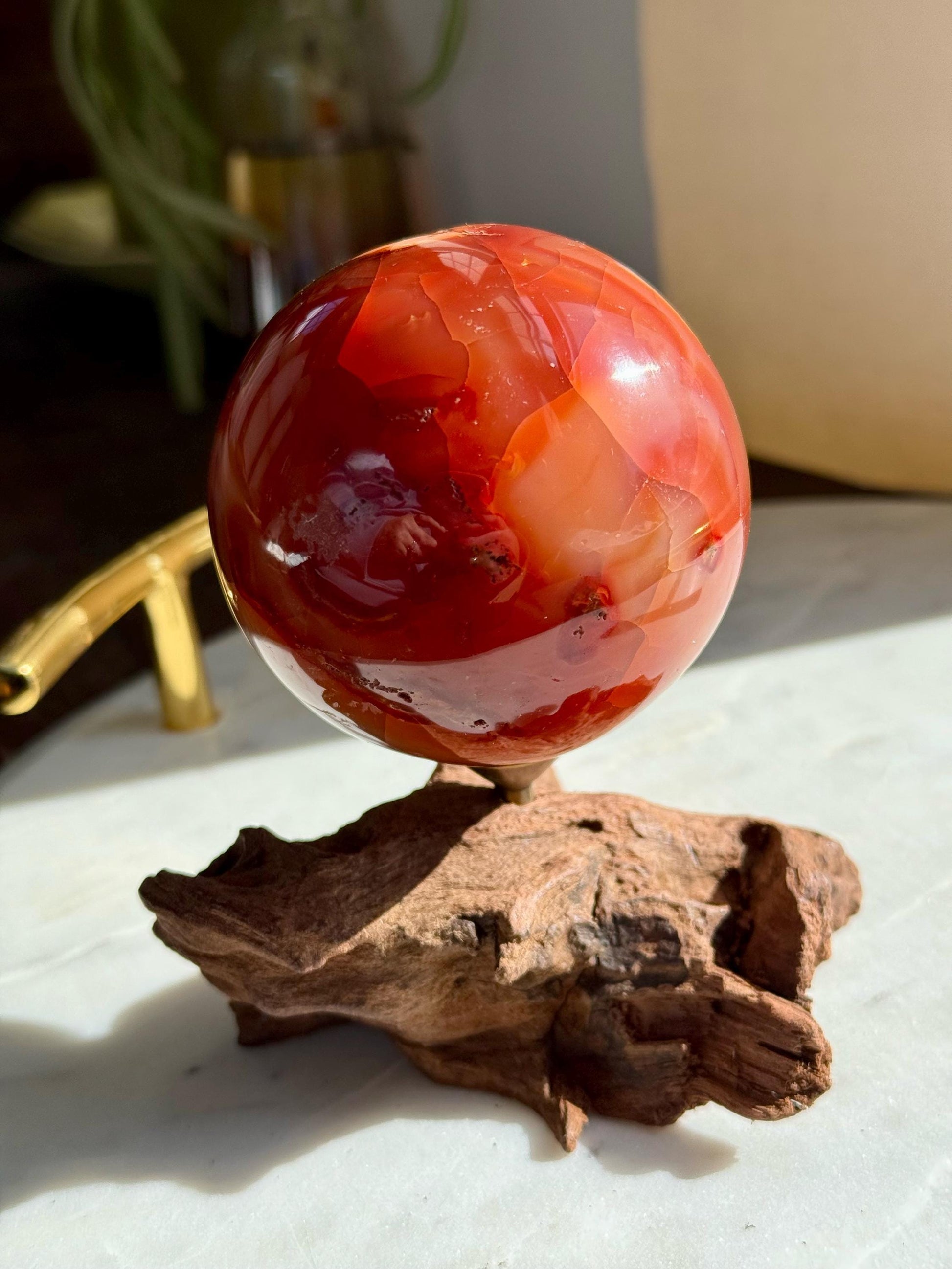 Carnelian and Red Sardonyx Sphere (60mm) || Carnelian Sphere || Red Sardonyx Sphere || Crystal Sphere || Druzy Sphere