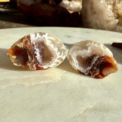 Mini Agate Geode || Druzy Crystal Geode || Mini Crystal || Gift for Crystal Lover