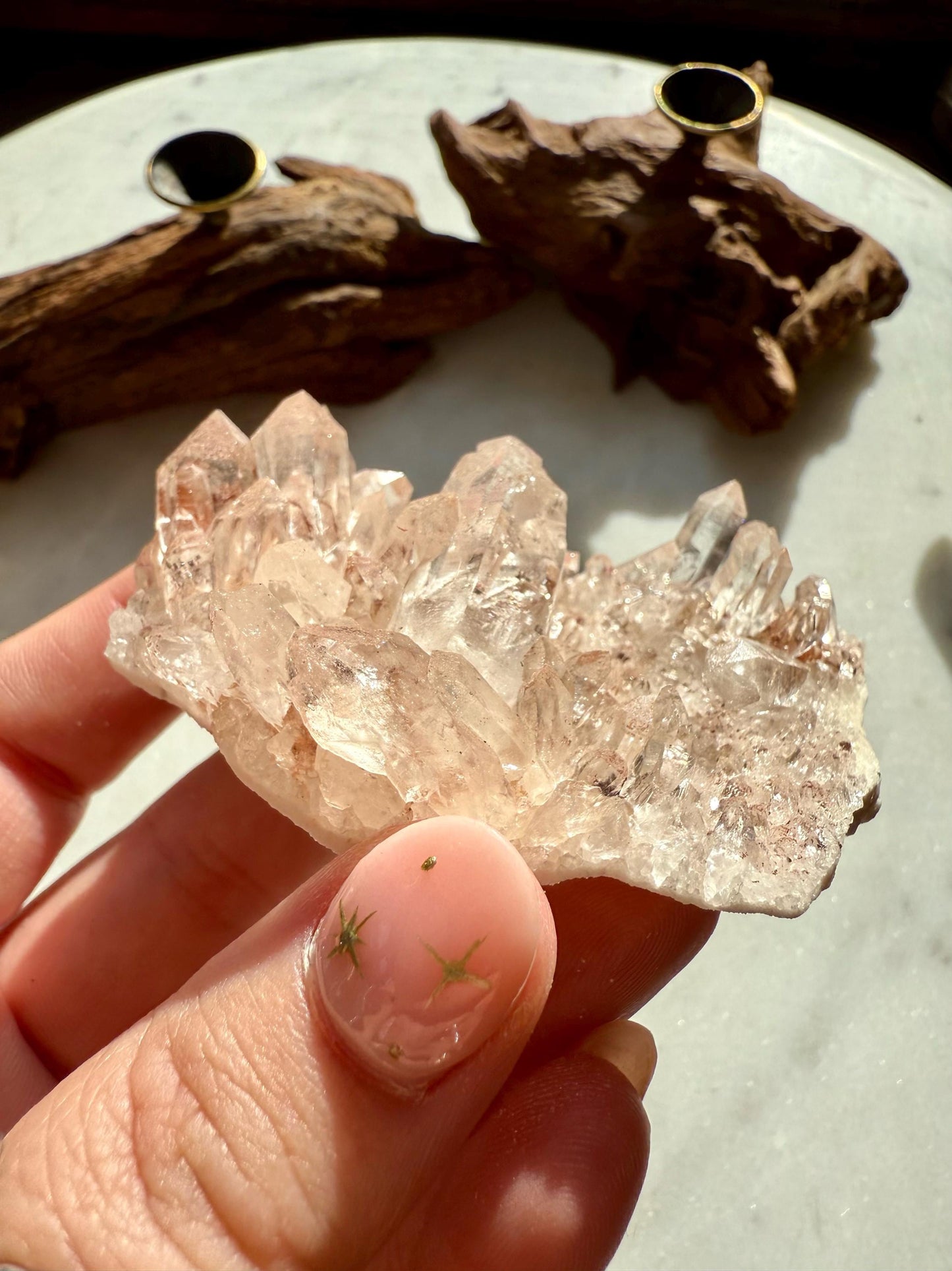 Rare Himalayan Quartz Cluster | Pink Himalayan Quartz | Samadhi Quartz | High Quality Himalayan Quartz | Rare Crystal | Raw Crystal Cluster