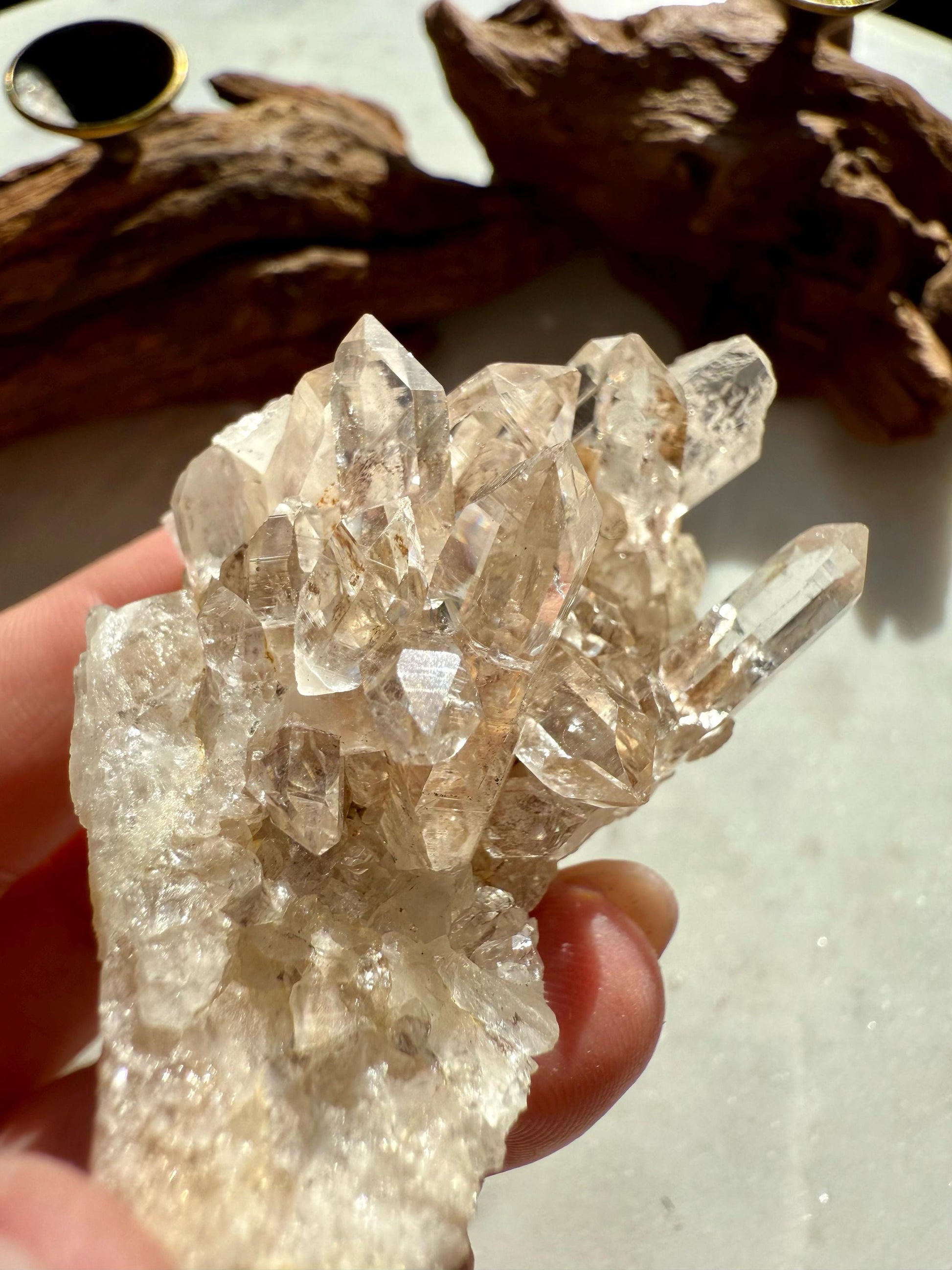 Rare Himalayan Quartz Cluster | Clear Himalayan Quartz | Samadhi Quartz | High Quality Himalayan Quartz | Rare Crystal | Raw Crystal Cluster