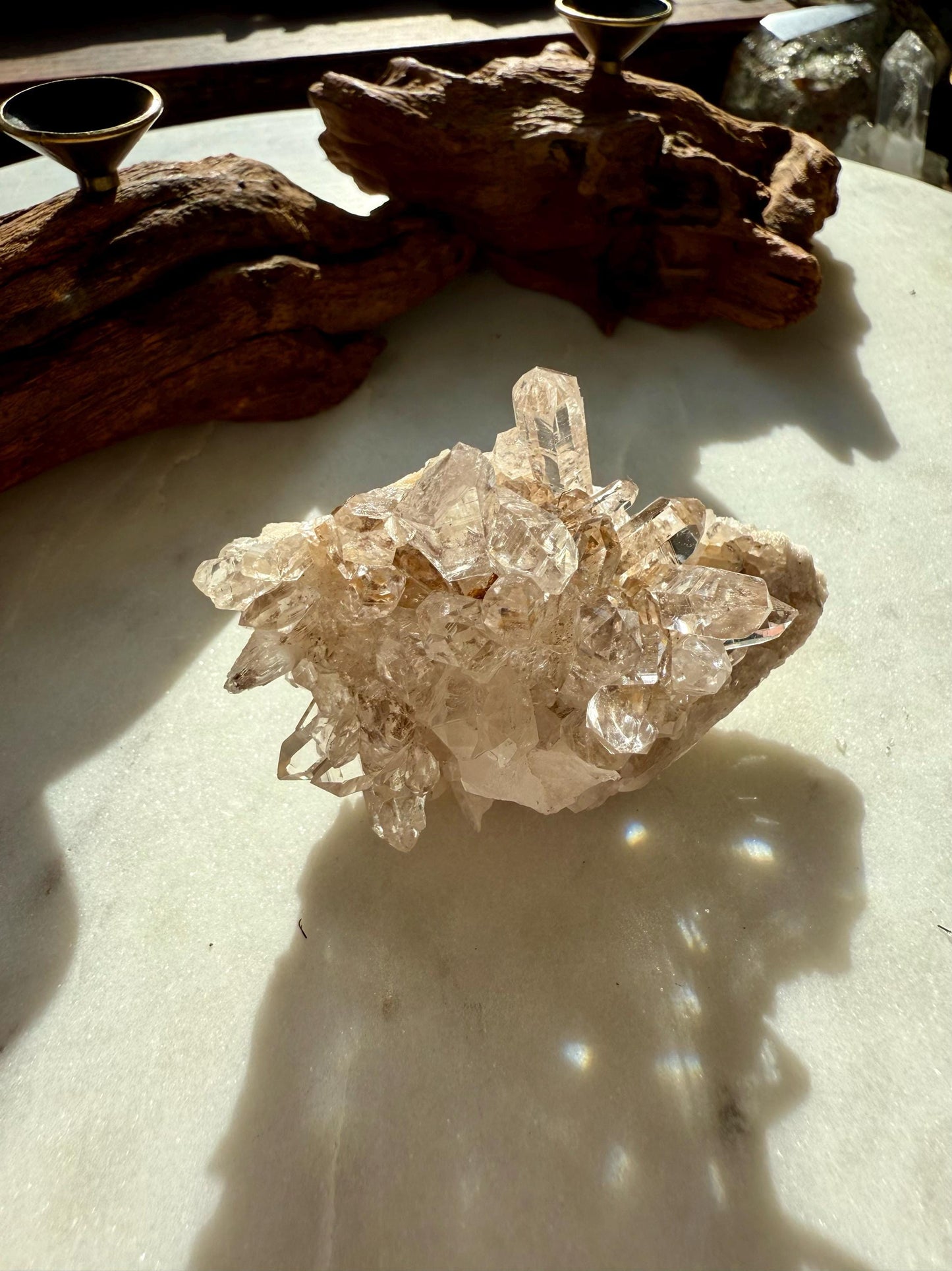 Rare Himalayan Quartz Cluster | Clear Himalayan Quartz | Samadhi Quartz | High Quality Himalayan Quartz | Rare Crystal | Raw Crystal Cluster