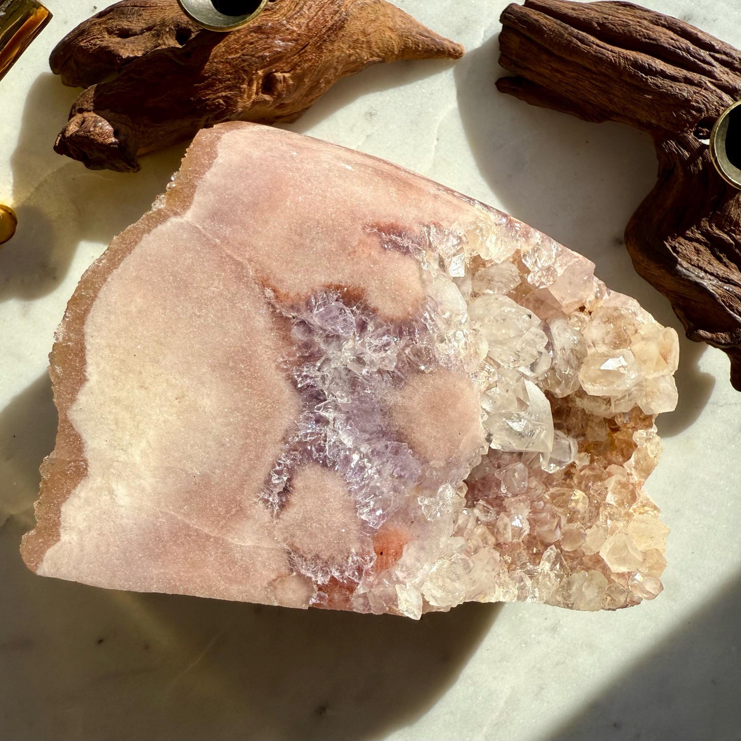 Pink Amethyst Freeform || Pink Amethyst Statement Piece || Crystal Freeform || Pink Crystal || Brazilian Pink Amethyst || Healing Crystal