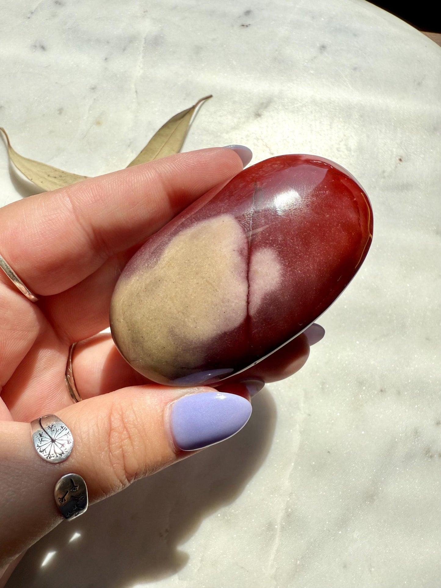 Mookaite Palm Stone || Mookaite Crystal Palm Stone || Gift for Crystal Lover || Grounding Crystal || Confidence Crystal || Crystal Gift