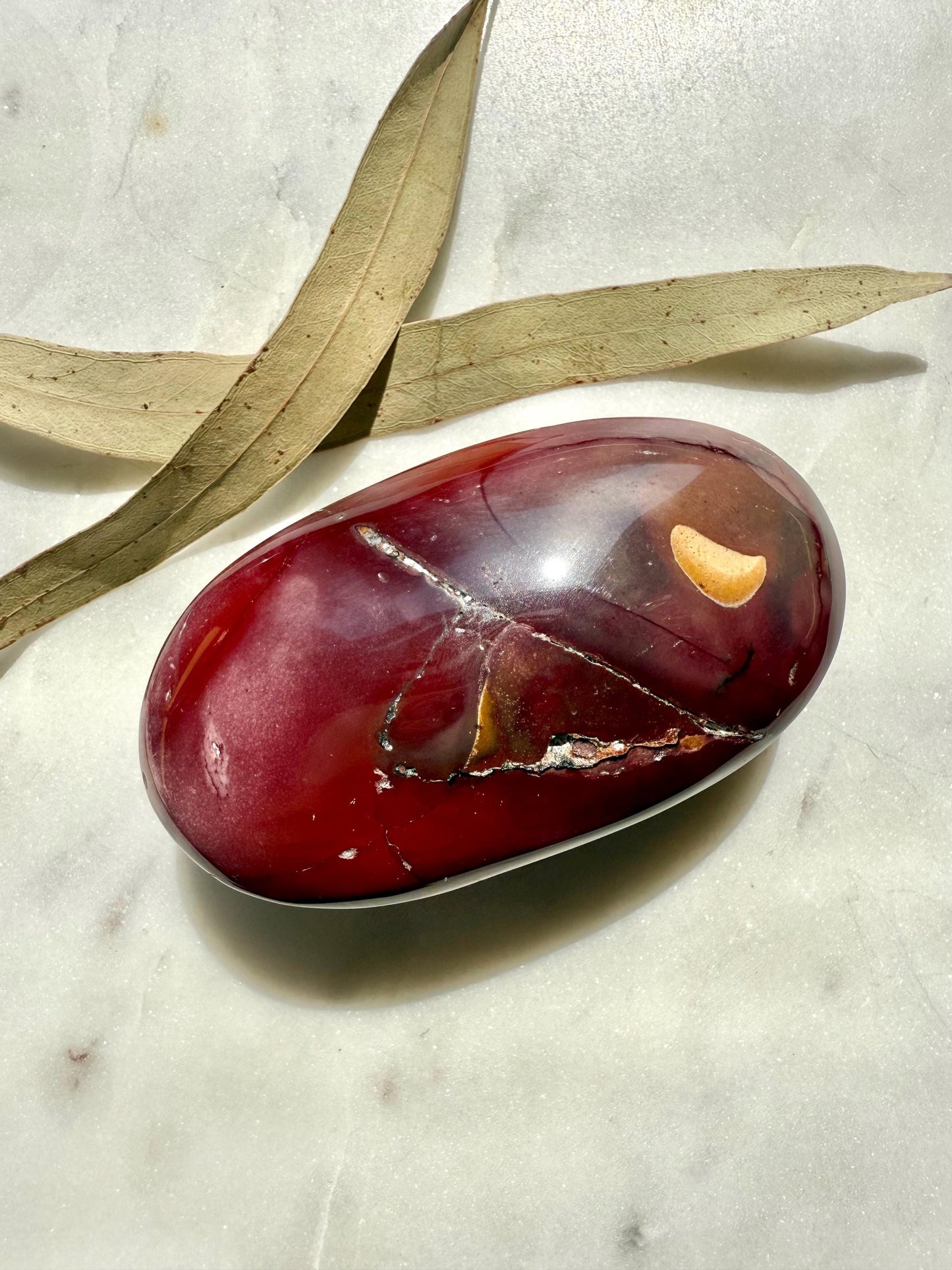 Mookaite Palm Stone || Mookaite Crystal Palm Stone || Gift for Crystal Lover || Grounding Crystal || Confidence Crystal || Crystal Gift