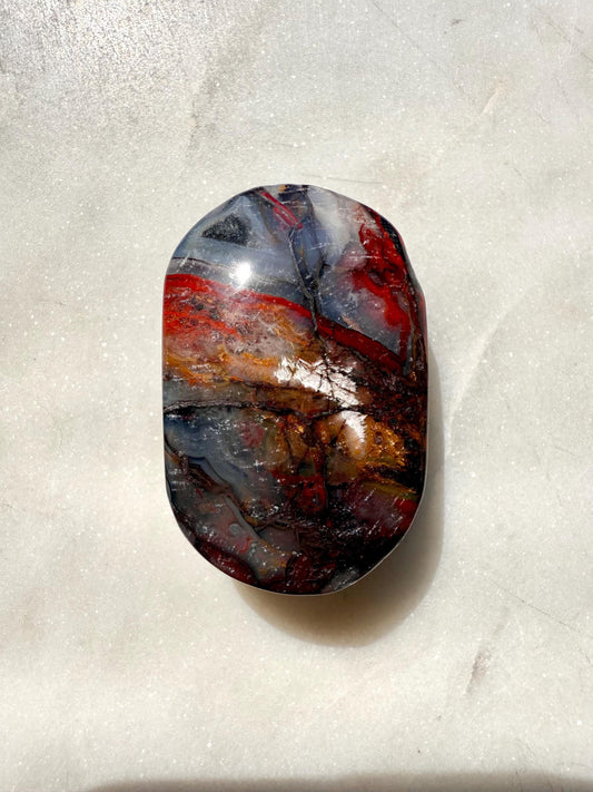 Crazy Lace Agate Mini Palm Stone | Mexican Crazy Lace Agate | Gift for Crystal Lover | Happiness Crystal | Grounding Crystal | Crystal Gift