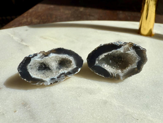 Mini Agate Geode || Druzy Crystal Geode || Mini Crystal || Gift for Crystal Lover