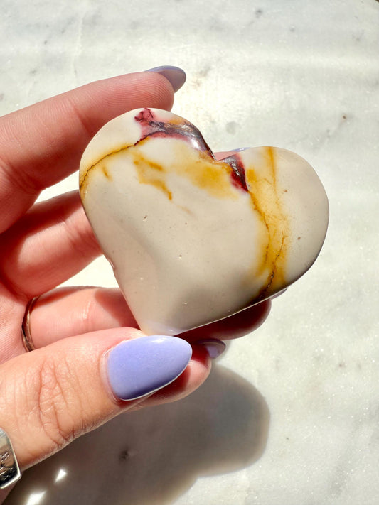 Mookaite Heart || Mookaite Crystal Heart || Gift for Crystal Lover || Grounding Crystal || Confidence Crystal || Crystal Gift