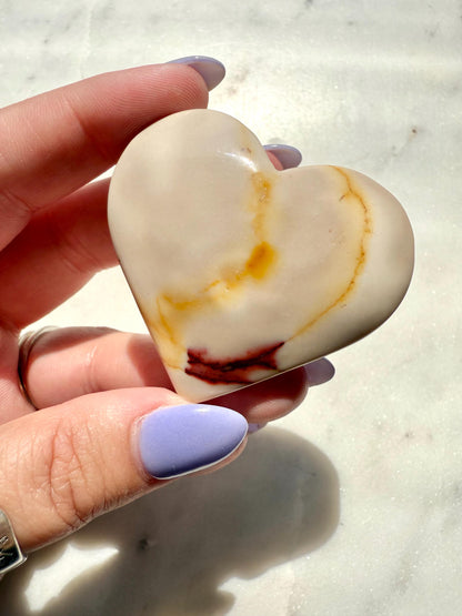 Mookaite Heart || Mookaite Crystal Heart || Gift for Crystal Lover || Grounding Crystal || Confidence Crystal || Crystal Gift
