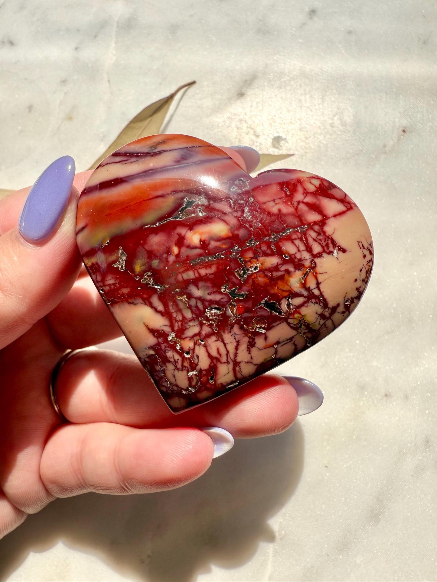 Mookaite Heart || Mookaite Crystal Heart || Gift for Crystal Lover || Grounding Crystal || Confidence Crystal || Crystal Gift