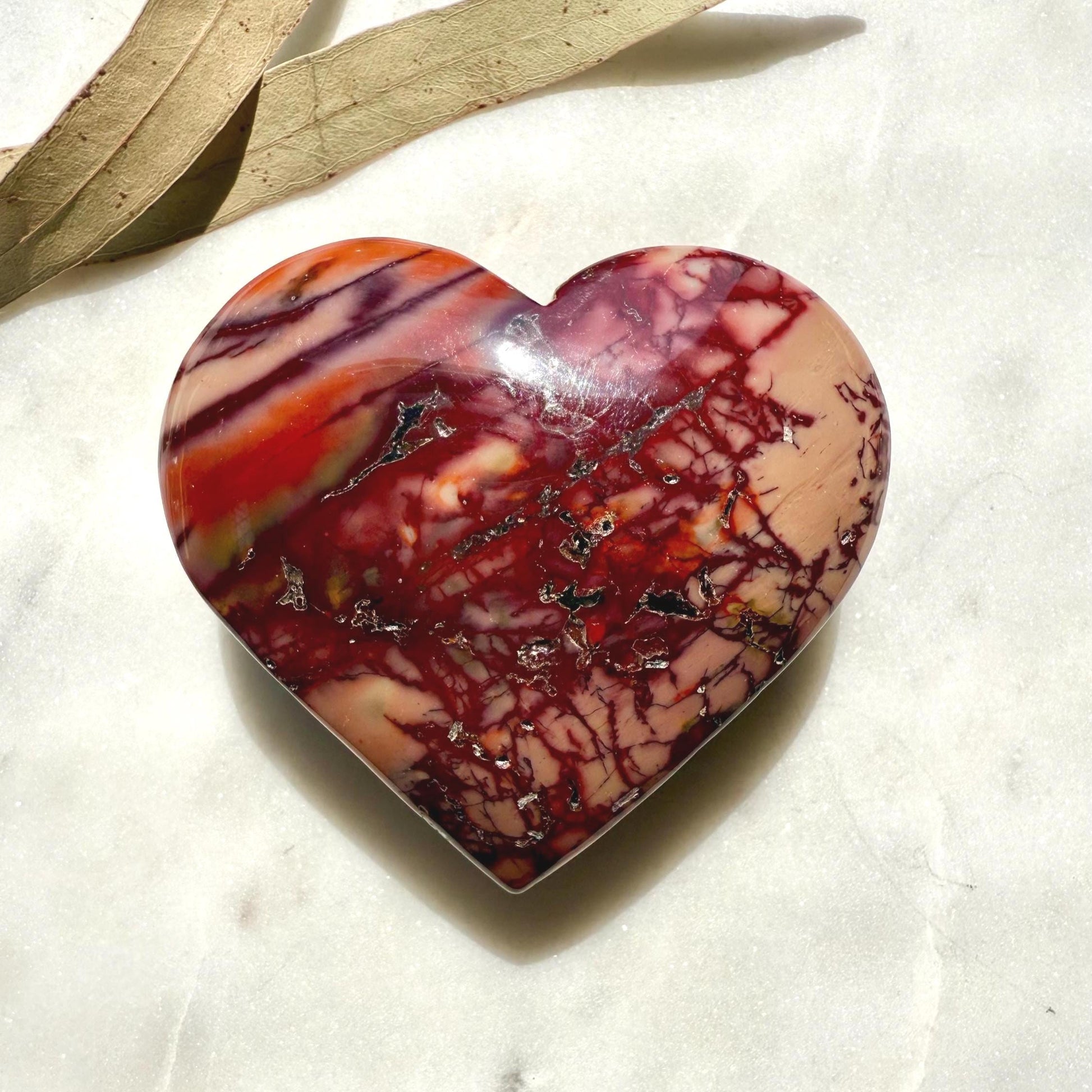 Mookaite Heart || Mookaite Crystal Heart || Gift for Crystal Lover || Grounding Crystal || Confidence Crystal || Crystal Gift