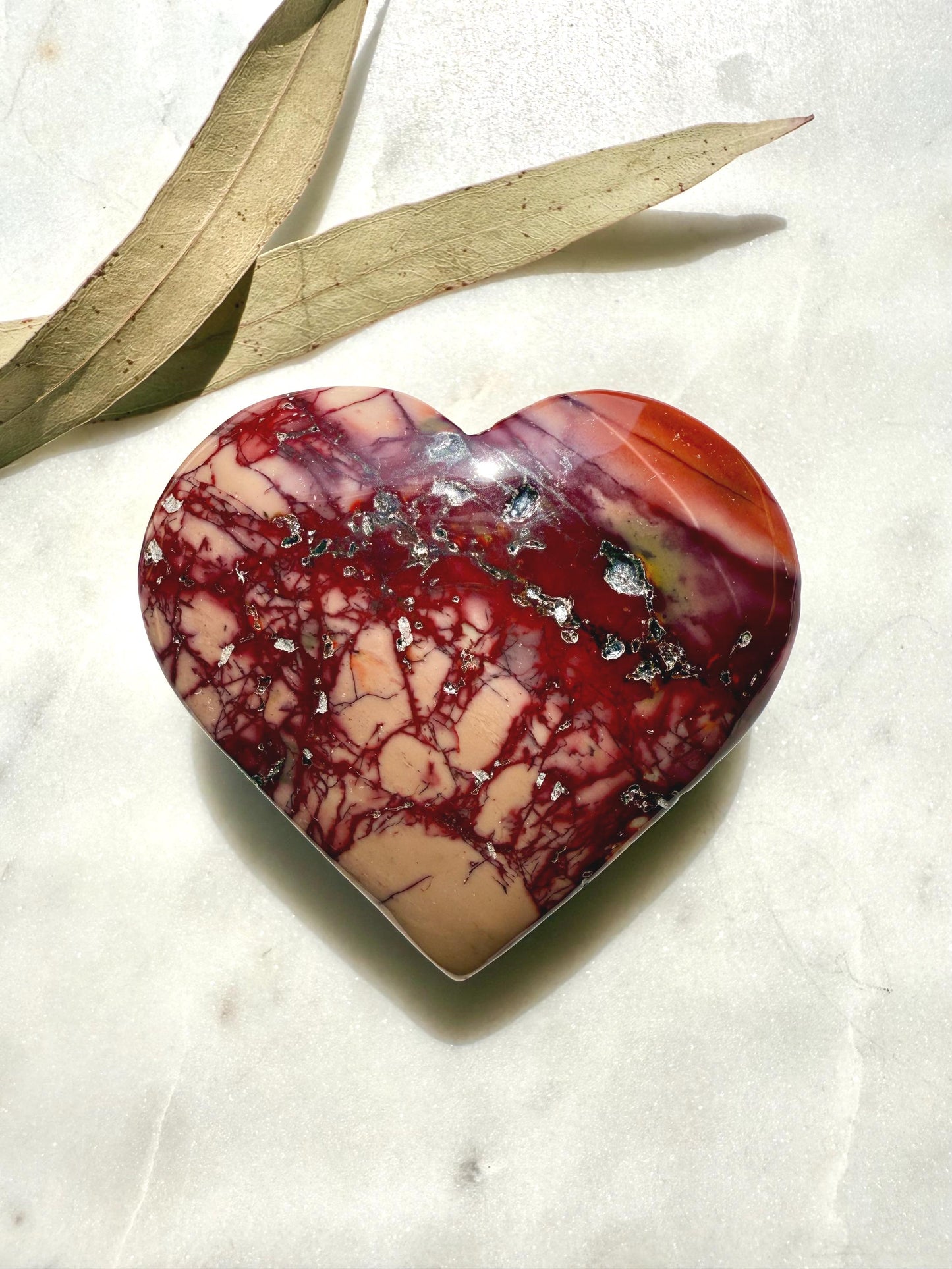 Mookaite Heart || Mookaite Crystal Heart || Gift for Crystal Lover || Grounding Crystal || Confidence Crystal || Crystal Gift