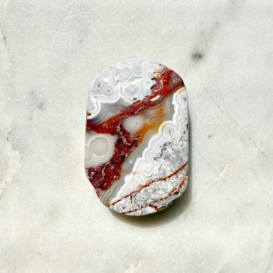 Crazy Lace Agate Mini Palm Stone | Mexican Crazy Lace Agate | Gift for Crystal Lover | Happiness Crystal | Grounding Crystal | Crystal Gift