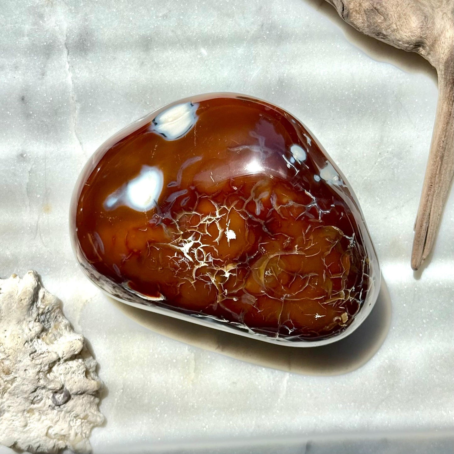 Carnelian Orca Agate Freeform || Carnelian Orca Agate || Gift for Crystal Lover || Orca Agate Freeform || Crystal Freeform || Crystal Gift