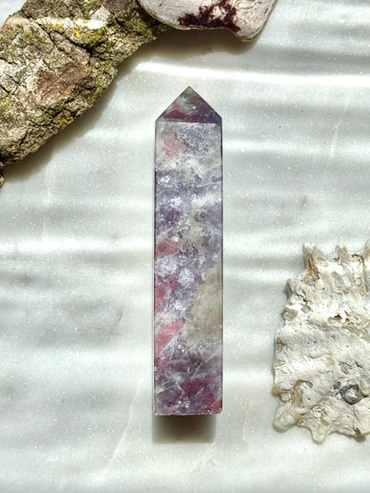 Unicorn Stone Tower | Unicorn Stone | Combo Mineral | Gift for Crystal Lover | Pink and Purple Crystal | Unique Crystal