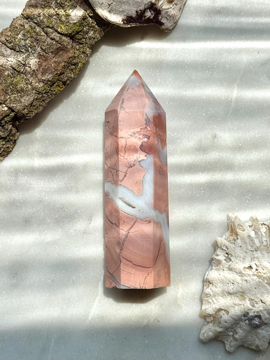 Cotton Candy Agate Tower | Cotton Candy Agate | Pink Agate Tower | Pink Agate | Crystal Tower | Gift for Crystal Lover | Pink Crystal