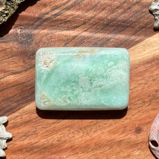 Caribbean Calcite Palm Stone || Caribbean Calcite Rectangle || Soap Shaped Caribbean Calcite || Crystal Gift || Caribbean Calcite