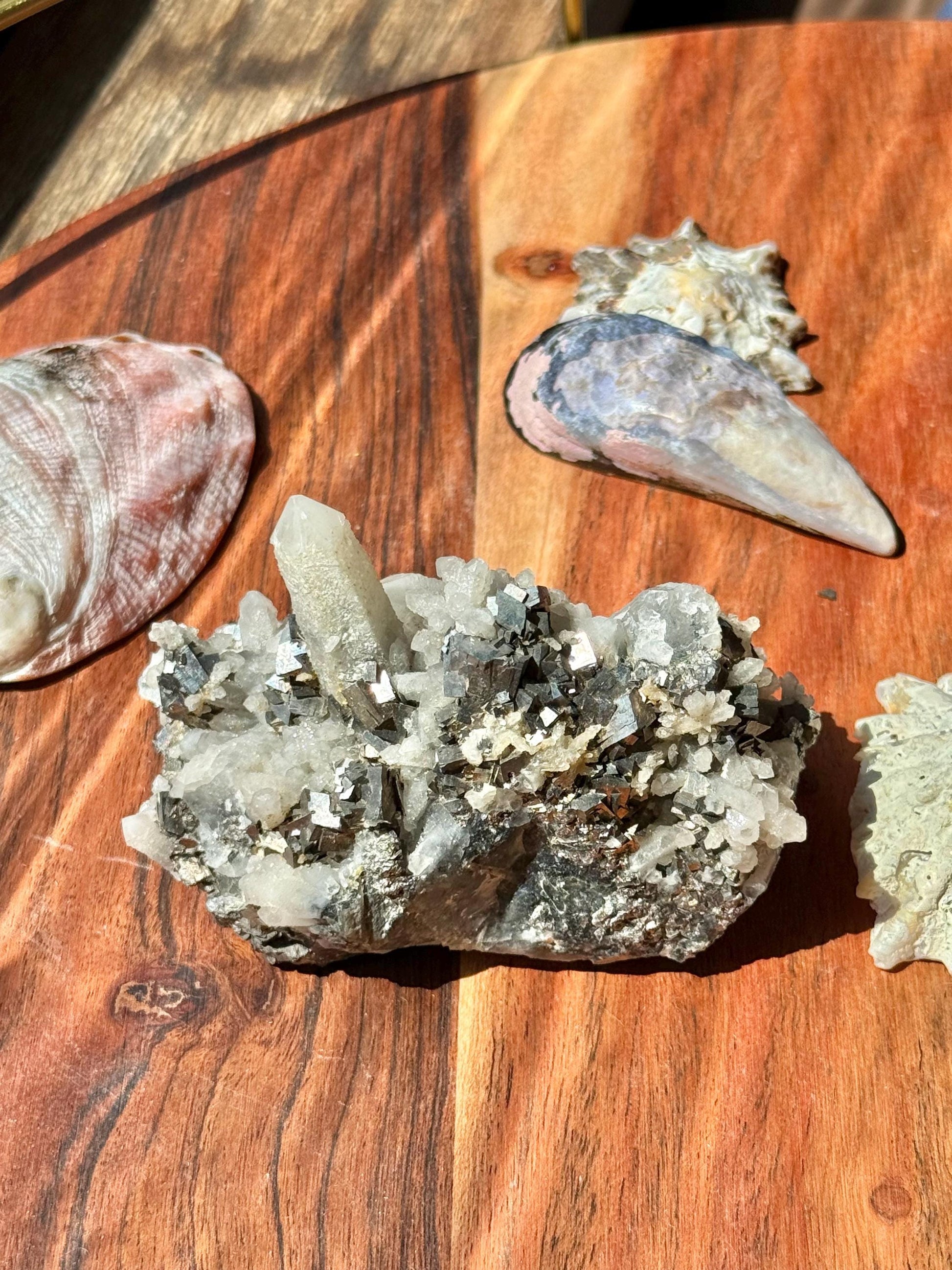 High Quality Calcite Covered Quartz with Pyrite from Mongolia || Calcite || Quartz || Pyrite || Raw Crystal Cluster || Combo Mineral