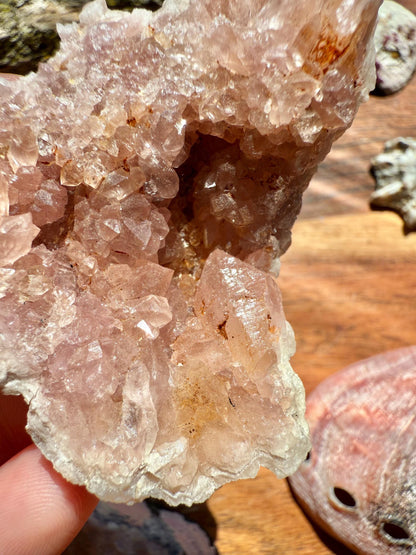 Pink Amethyst Cluster || Pink Amethyst Geode || Pink Amethyst || Raw Crystal Cluster || Crystal Geode || Pink Crystal || Crystal Lover Gift