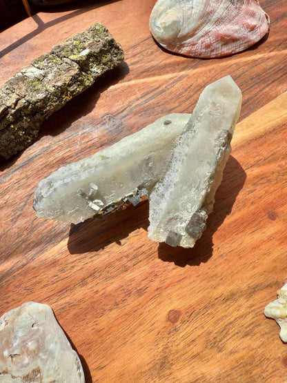 High Quality Calcite Covered Quartz with Pyrite from Mongolia || Calcite || Quartz || Pyrite || Raw Crystal Cluster || Combo Mineral