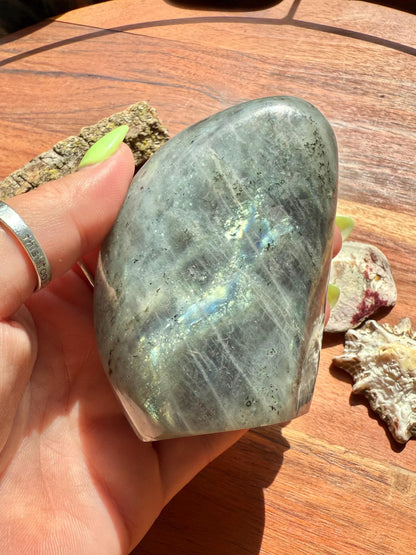 Purple and Pink Flash Labradorite Freeform