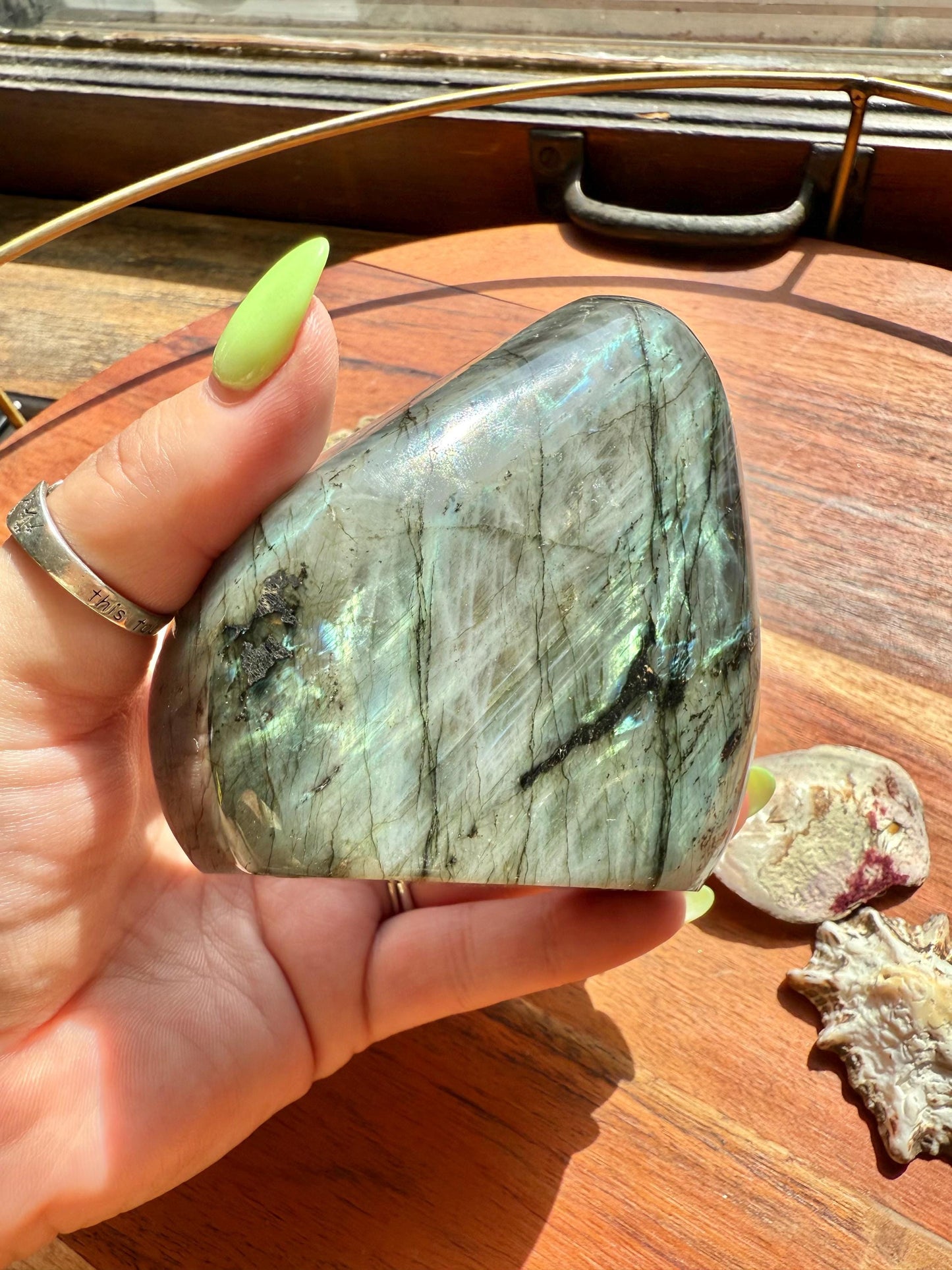 Purple and Pink Flash Labradorite Freeform