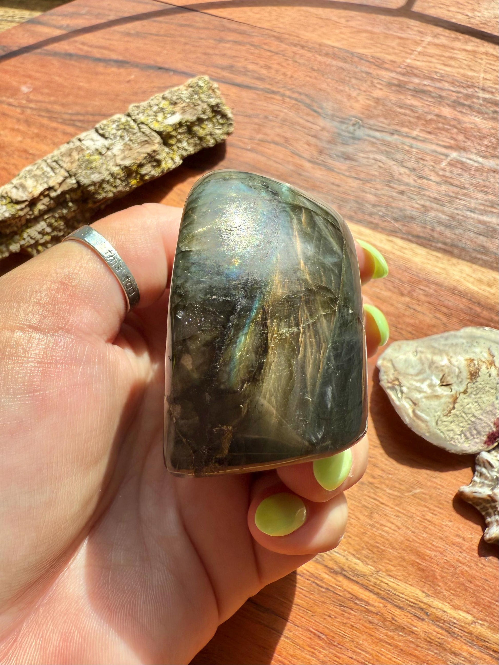 Rainbow Flash Labradorite Freeform