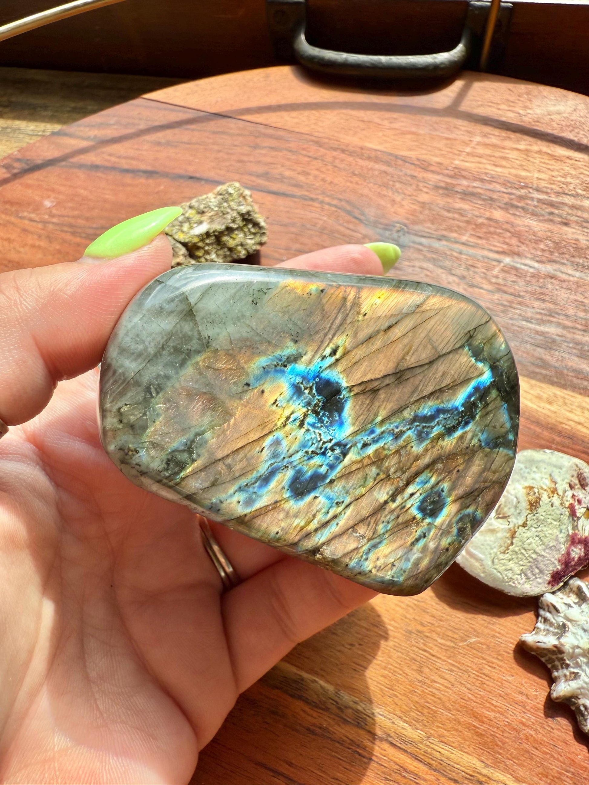 Rainbow Flash Labradorite Freeform