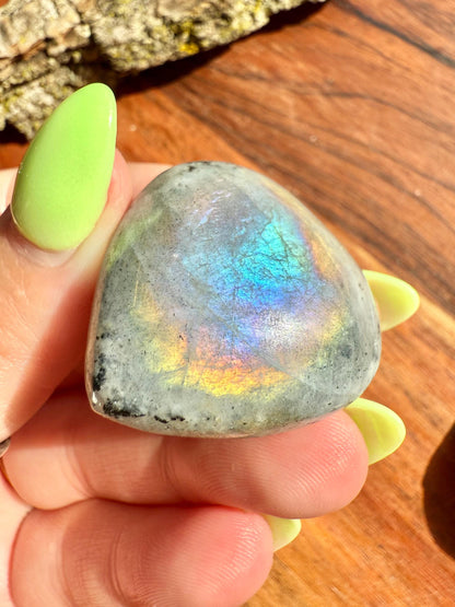 Flashy Labradorite Heart (Small)