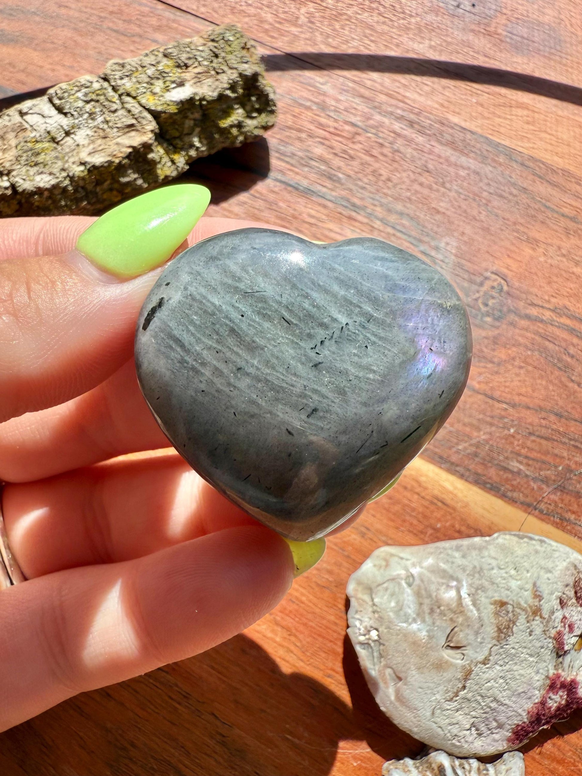 Flashy Labradorite Heart (Small)