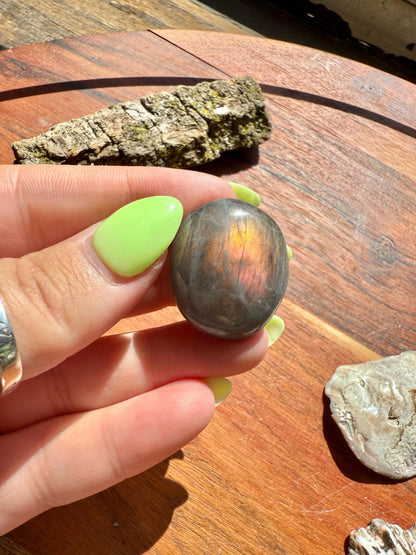 Sunset Flash Labradorite Cabochon