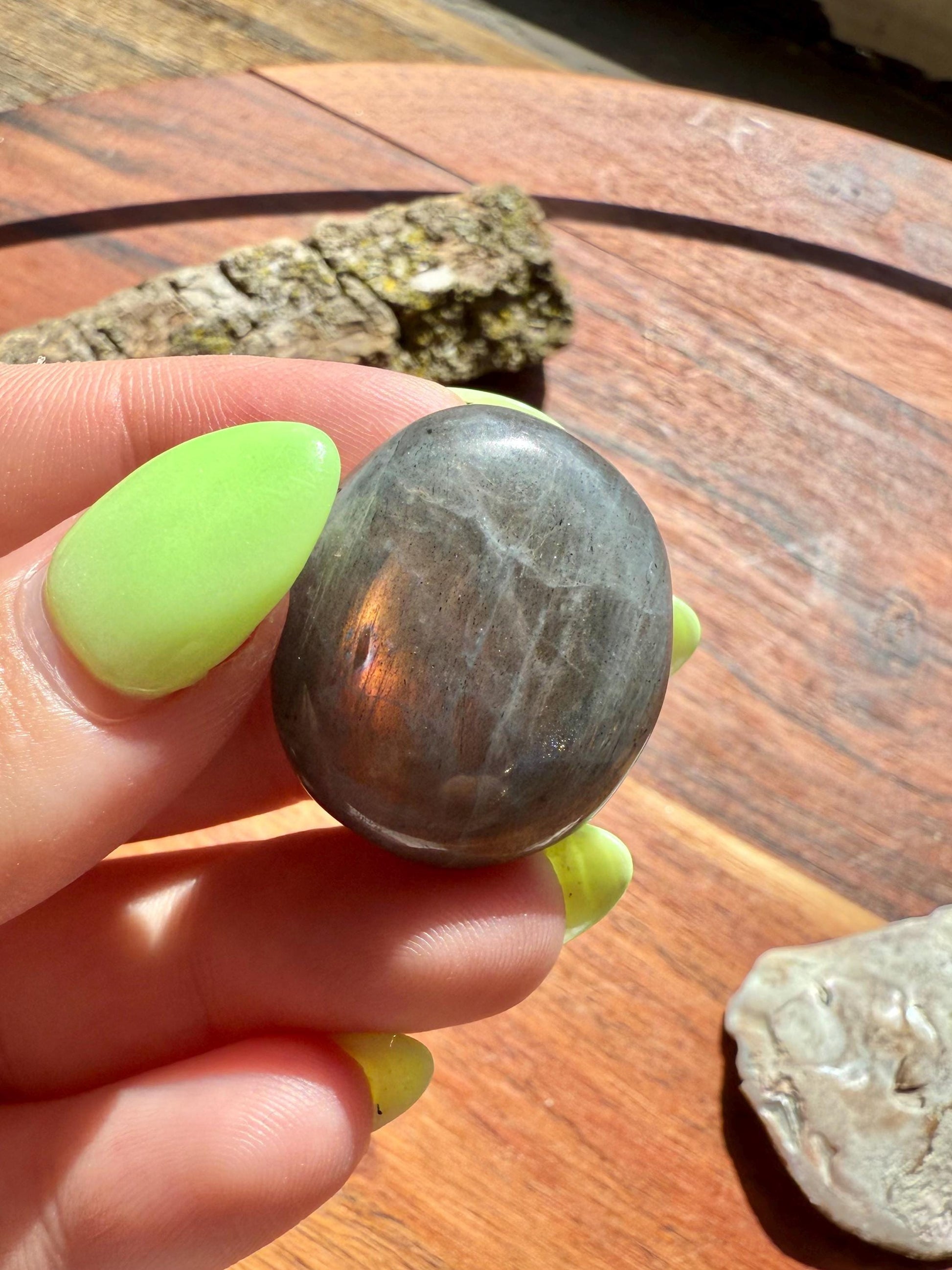 Sunset Flash Labradorite Cabochon