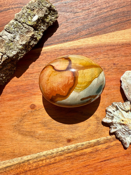 Polychrome Jasper Palm Stone || Polychrome Jasper Crystal Palm Stone || Gift for Crystal Lover || Desert Jasper Palm Stone || Crystal Gift