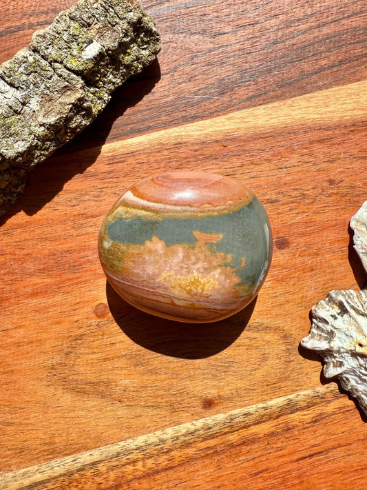 Polychrome Jasper Palm Stone || Polychrome Jasper Crystal Palm Stone || Gift for Crystal Lover || Desert Jasper Palm Stone || Crystal Gift