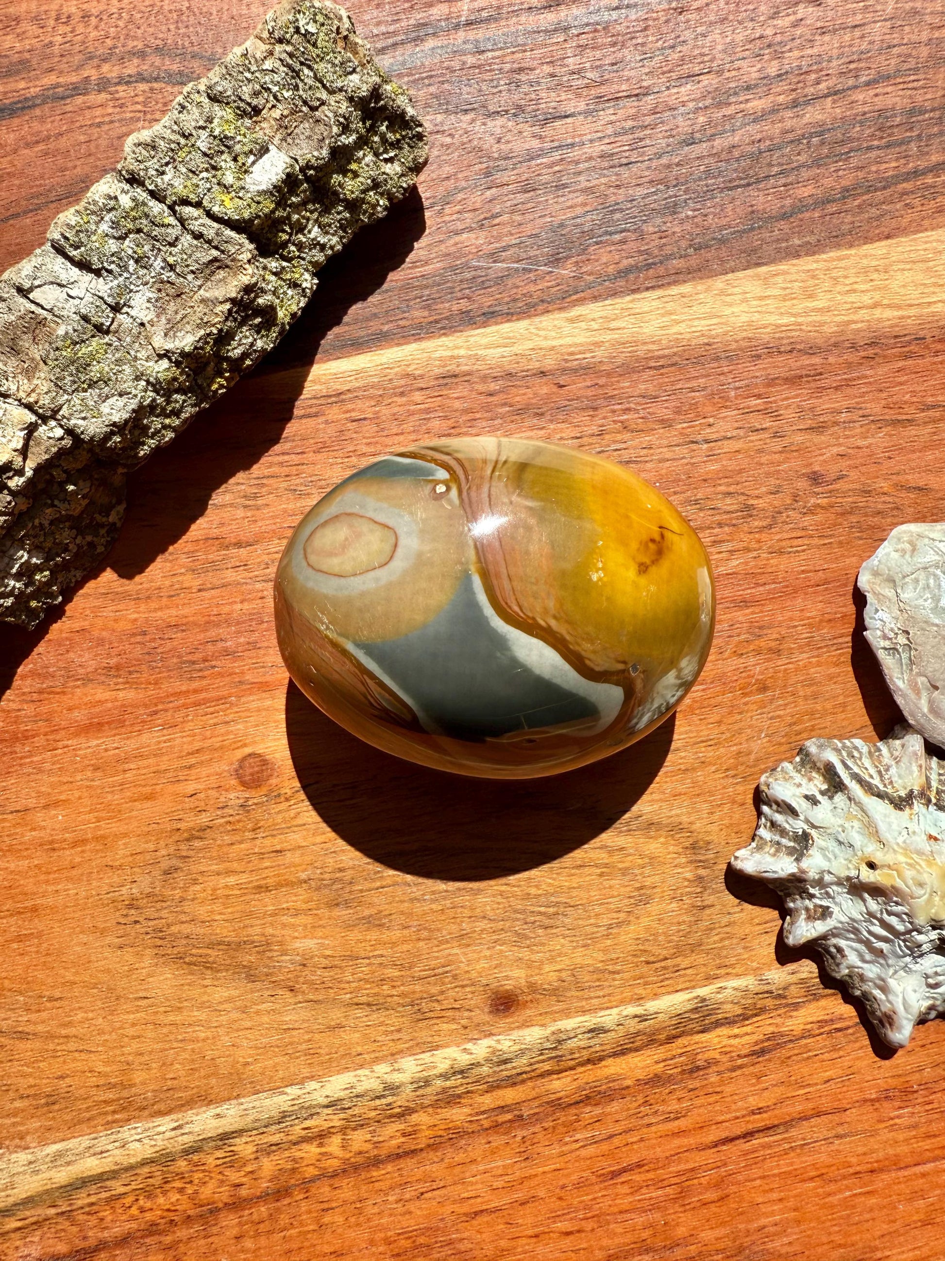 Polychrome Jasper Palm Stone || Polychrome Jasper Crystal Palm Stone || Gift for Crystal Lover || Desert Jasper Palm Stone || Crystal Gift