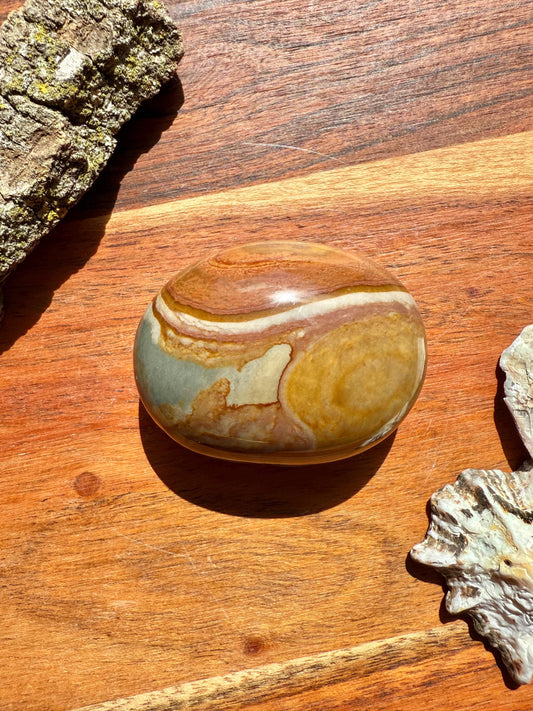 Polychrome Jasper Palm Stone || Polychrome Jasper Crystal Palm Stone || Gift for Crystal Lover || Desert Jasper Palm Stone || Crystal Gift