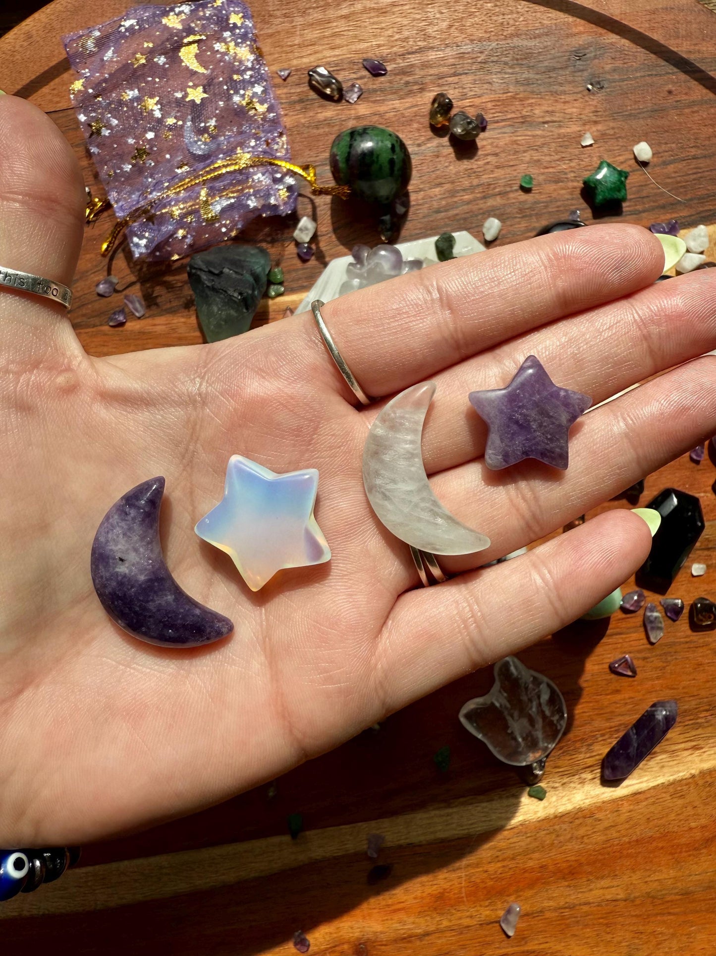 Spooky Season Crystal Scoop [1 Scoop] | Crystal Scoops | Crystal Confetti | Gift for Crystal Lover | Unique Gift | Crystal Tumbles