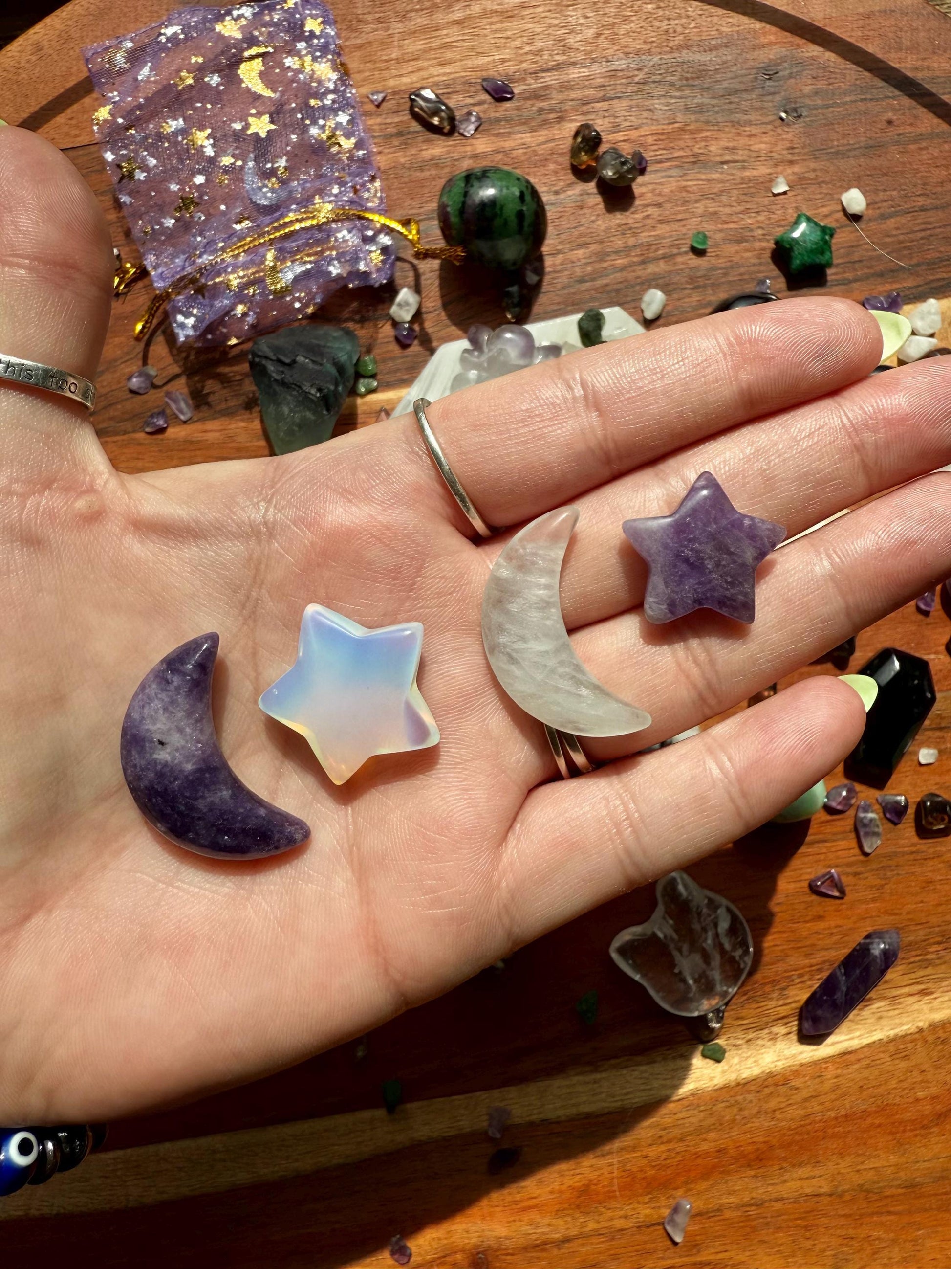 Spooky Season Crystal Scoop [1 Scoop] | Crystal Scoops | Crystal Confetti | Gift for Crystal Lover | Unique Gift | Crystal Tumbles