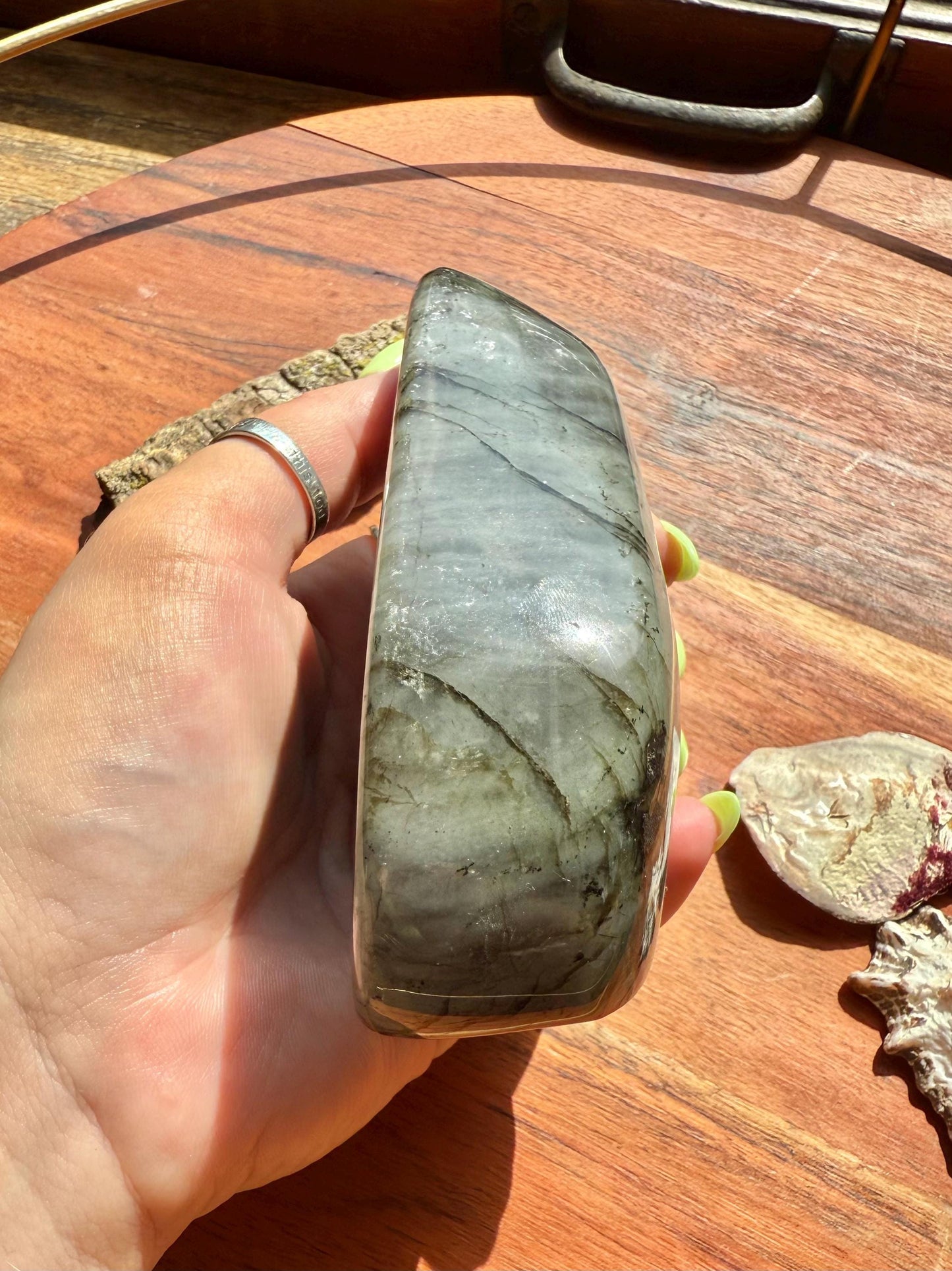 Purple and Pink Flash Labradorite Freeform