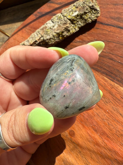 Sunset Flash Labradorite Heart (Small)
